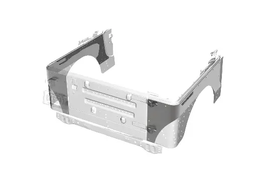 [BAR-P0012-00A] Rear Shield Jeep YJ